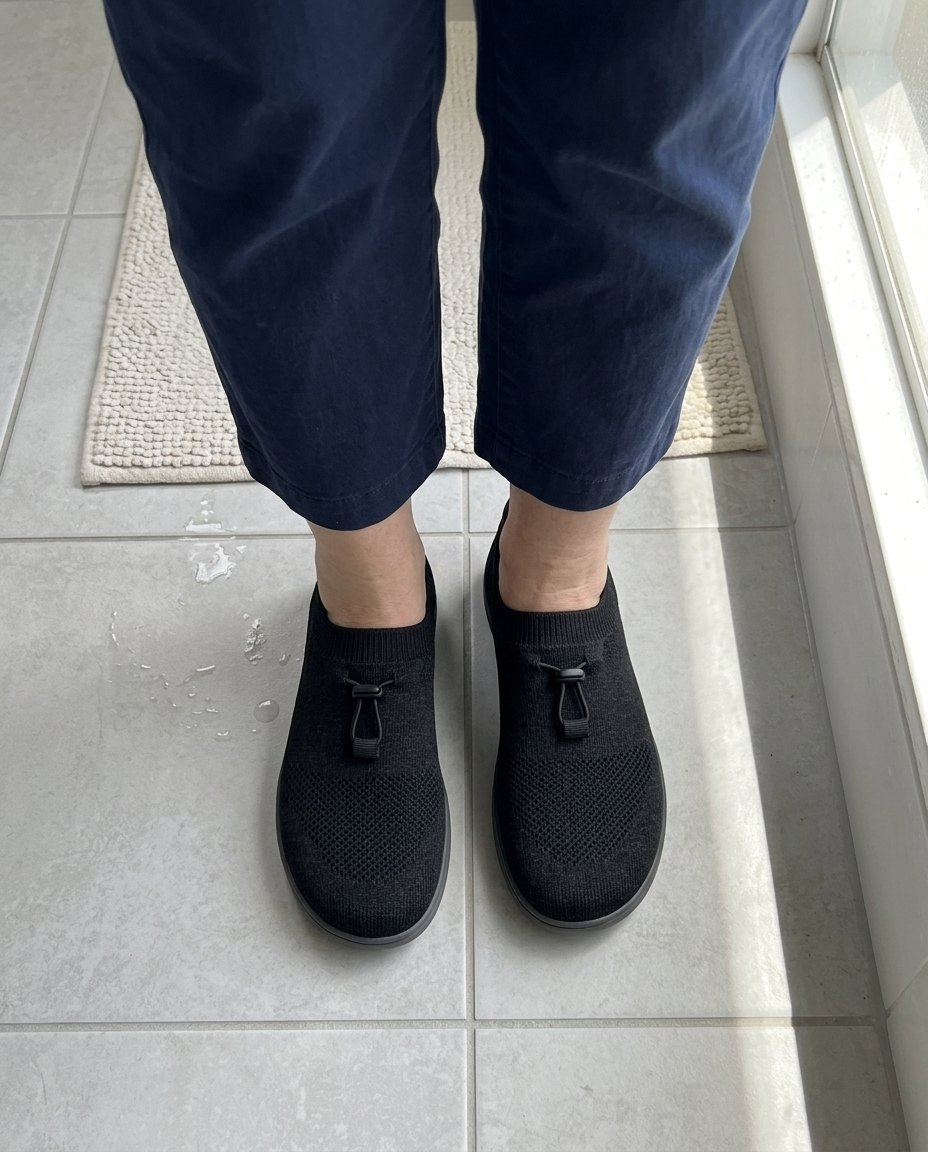 Ample Daily on wet tile