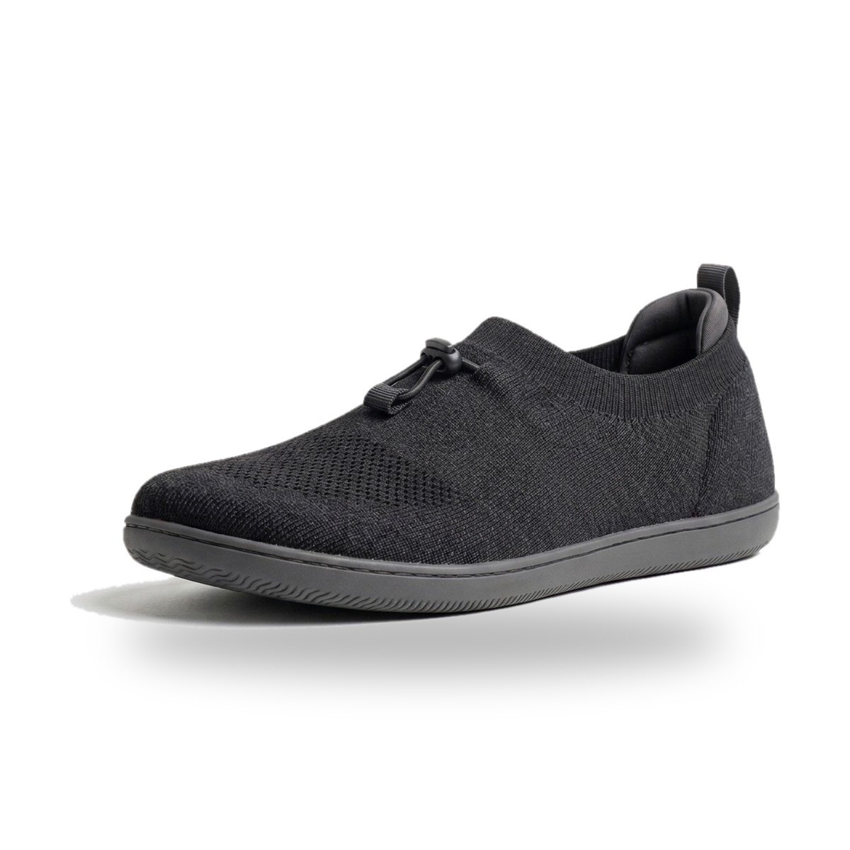 Ample Daily black knit slip-on sneaker