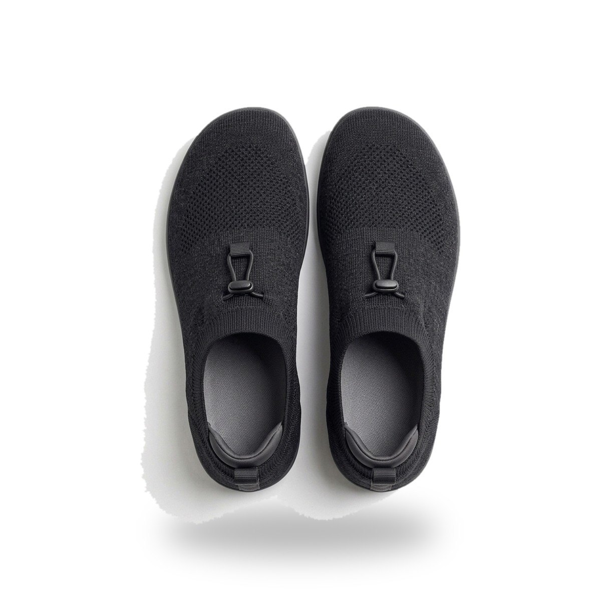Top-down view of a pair of Ample Daily shoes showing the wide toe box
