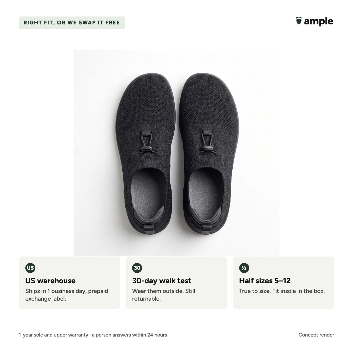 Ample Daily pair from above